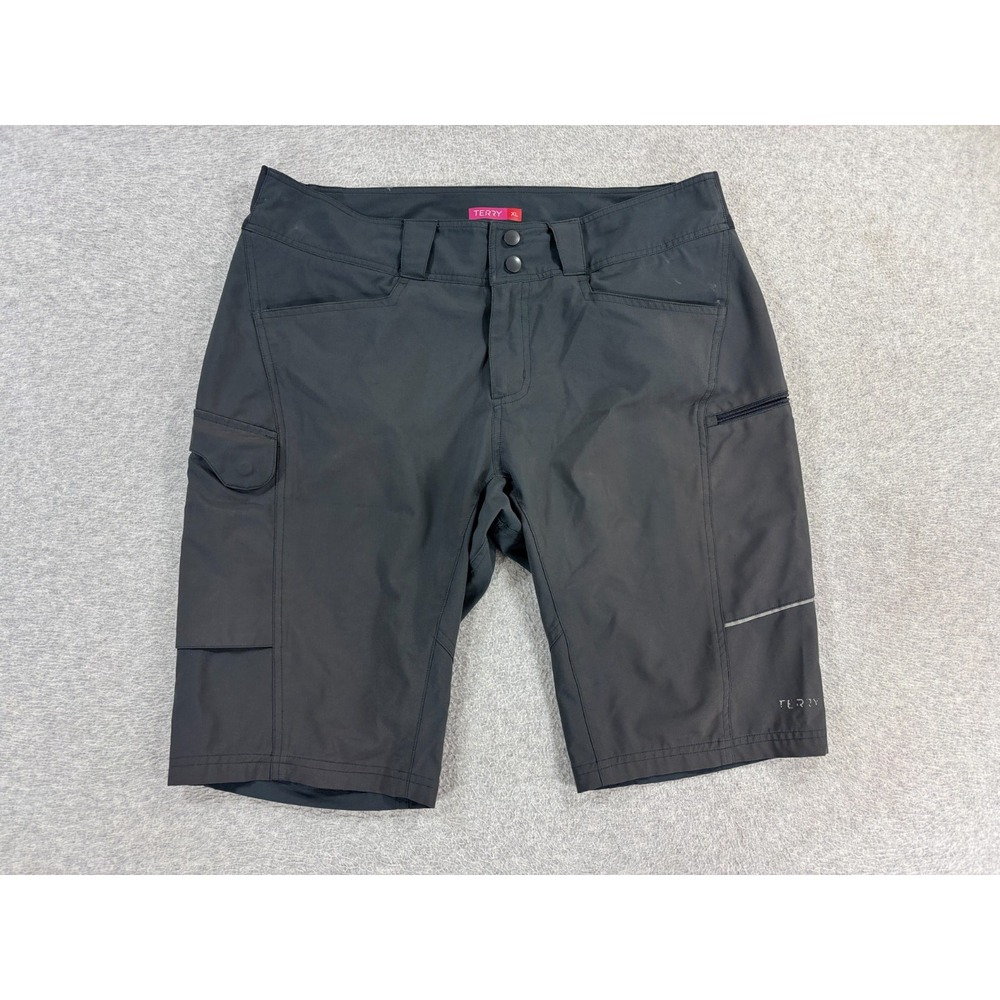 Terry‎ VISTA Unlined Loose Fit Cycling Shorts (Women's XL) Gray - 36x11